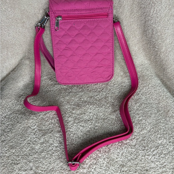 Quilted Pink Floral Crossbody Bag; Willabee & Ward Collections – Danbury Mint - Picture 2 of 9